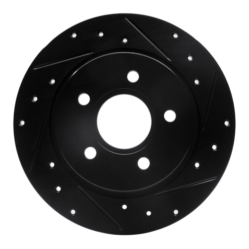 Ford Focus Brake Rotor (1) - Rear Right - R1 Concepts - Drilled & Slotted - Black - `12-`18 Ford Focus Brake Rotor (1) - Rear Right - R1 Concepts - Drilled & Slotted - Black - `12-`18